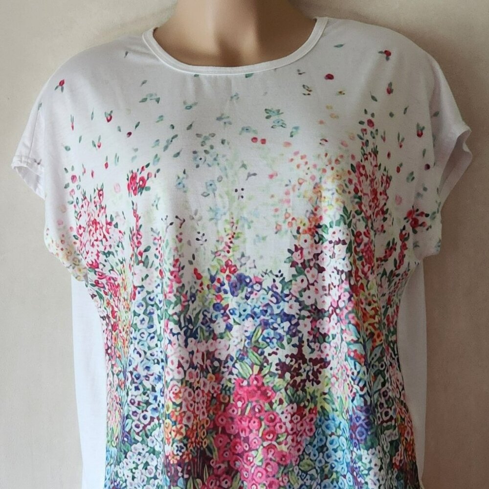 Shein Curve floral tee sz 2X multi color great condition !